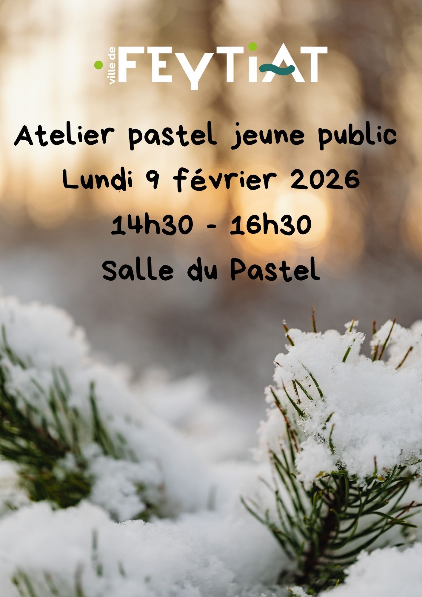 Atelier pastel jeune public Lundi 19 février 2024